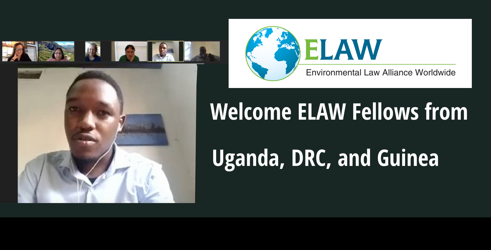 Welcome ELAW Fellows ﻿from Uganda, DRC, and Guinea