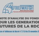 NOTE D’ANALYSE DU FONDS POUR LES GENERATIONS FUTURES DE LA RDC: Forces et faiblesses du Décret n°17/19 du 25 novembre 2019