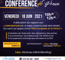 Conférence de presse sur la publication du rapport :  « CONVENTION DE LA SINO-CONGOLAISE DES MINES: Qui perd, qui gagne entre l’Etat Congolais et la Chine? »