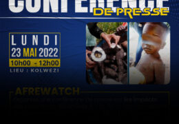 AFREWATCH organise une conférence de presse sur les impacts des activités de Sicomines sur la vie et l’environnement des communautés des villages Yenge et Kapanga.
