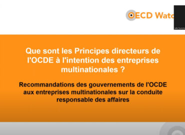Explication des Principes directeurs de l’OCDE et des Points de contact nationaux