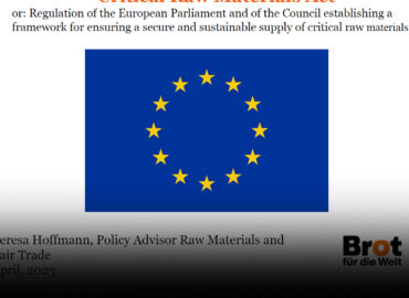 Le règlement de l’Union européenne sur les matières premières critiques