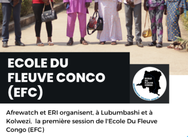 Afrewatch et ERI organisent la première session de l’École du Fleuve Congo (EFC)