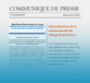 Le Gouvernement Provincial du Lualaba invité à mettre fin aux menaces contre les acteurs de la société civile et à respecter la réglementation en matière d’indemnisation, compensation, de délocalisation, et de réinstallation de la communauté du village Kabombwa dans la Commune de Fungurume