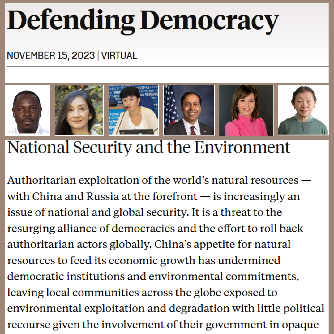 Defending Democracy : National Security and the Environment