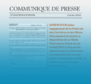 AFREWATCH salue l’engagement de la Générale des Carrières et des Mines (Gécamines) de mettre à disposition de sa filiale l’Entreprise Générale du Cobalt (EGC) cinq carrés miniers dans le cadre de la formalisation du secteur minier artisanal du cobalt en RDC et invite les parties à l’accord à plus de transparence pour permettre aux exploitants artisanaux d’en tirer profit.
