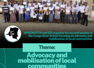 August 2024: AFREWATCH and EARTHRIGHTS International organise the second session of the Congo River School.