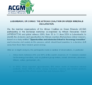 Lubumbashi, DR Congo: the African coalition on green minerals declaration.