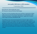 Joint public CSO letter on ISO standard