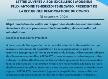 Lettre ouverte à son excellence monsieur Felix-Antoine Tshisekedi Tshilombo, Président de la République Démocratique du Congo.