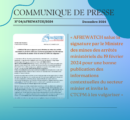 Communiqué de presse N°04/AFREWATCH/2024
