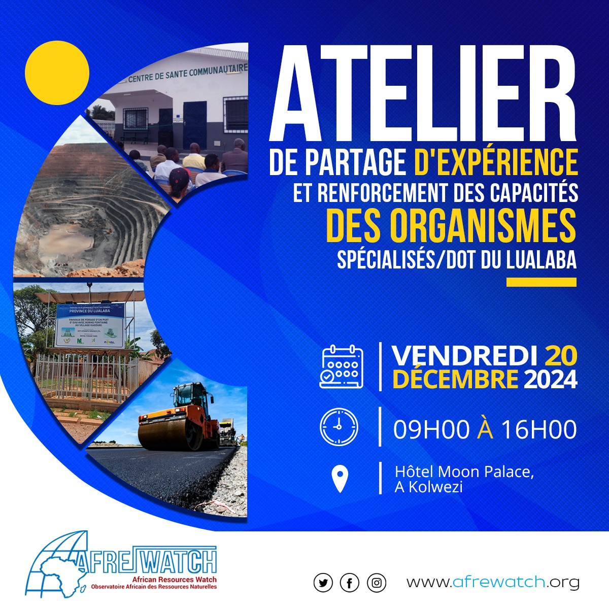 Atelier de partage d’expérience et renforcement des capacités des organismes spécialisés/DOT du Lualaba