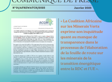 Communiqué de presse N ̊1 2025