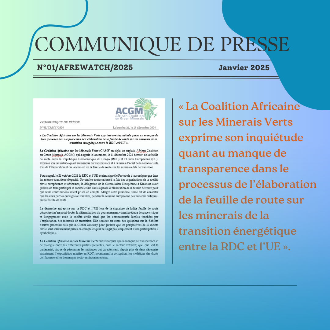 Communiqué de presse N ̊1 2025