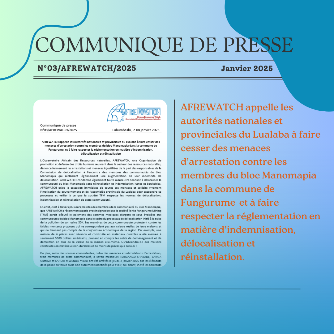 Communiqué de presse N°03 / 2025