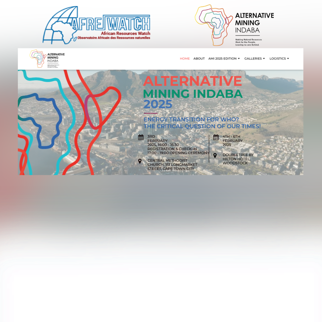 AFREWATCH participe à ALTERNATIVE MINING INDABA 2025