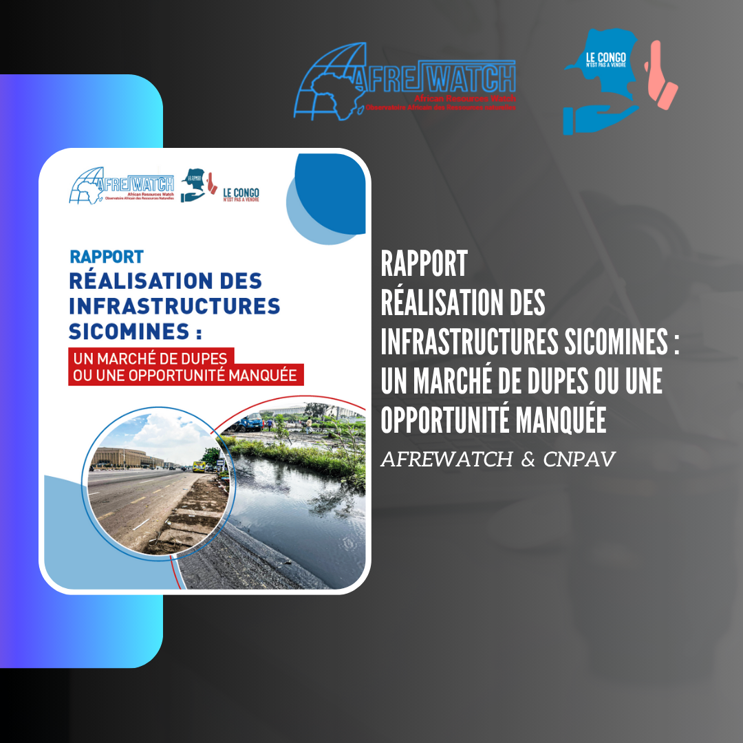 RDC-CHINE, SICOMINES : ” Réalisation des infrastructures Sicomines : Un marché de dupes ou une opportunité manquée ”.