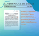 Communiqué de presse N°8 / 2025