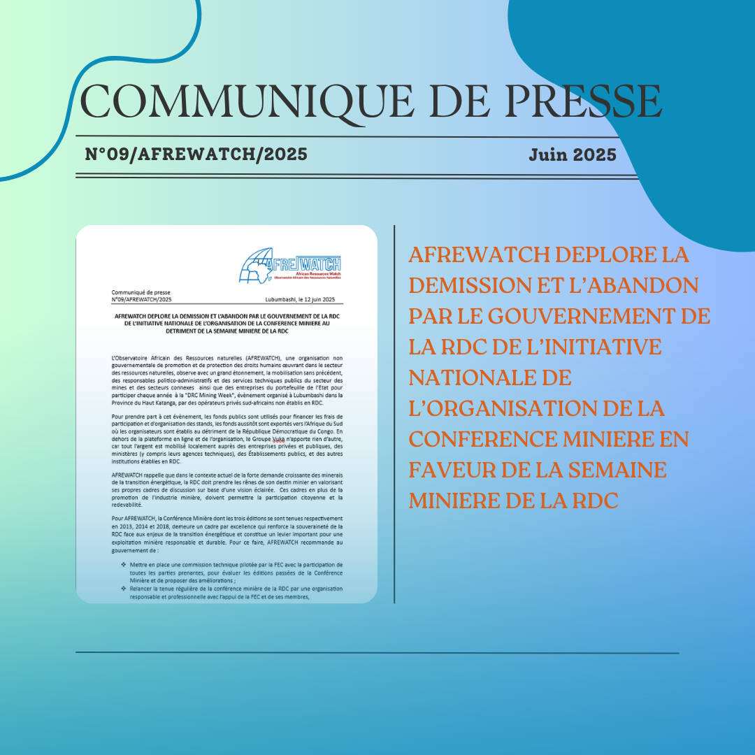 Communiqué de Presse N°9 / 2025