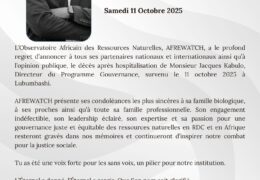 COMMUNIQUÉ NÉCROLOGIQUE – Jacques Kabulo