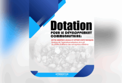Opérationnalisation de la dotation de 0,3 % du chiffre d’affaires des entreprises minières, un mécanisme légal destiné à financer les projets de développement communautaire en République Démocratique du Congo