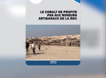 LE COBALT NE PROFITE PAS AUX MINEURS ARTISANAUX DE LA RDC