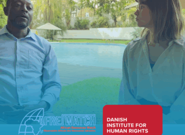 Intervention de AFREWATCH lors du podcast voix de Lukasa de l’engagement à l’action – African Business and Human Rights Forum