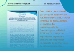 Communiqué de presse N°08 – 2025