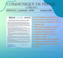 COMMUNIQUÉ DE PRESSE CONJOINTS N°001/2025