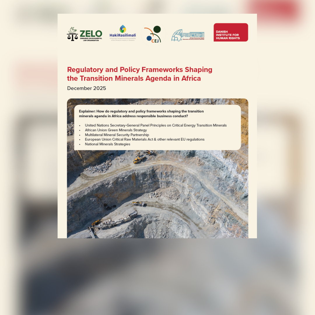 Regulatory and Policy Frameworks Shaping the Transition Minerals Agenda in Africa