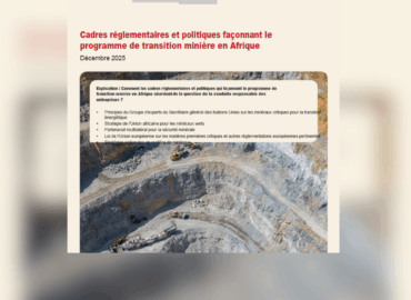 Cadres réglementaires et politiques façonnant le programme de transition minière en Afrique