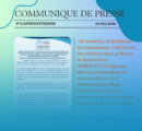 Communiqué de presse N ̊ 5 / 2026