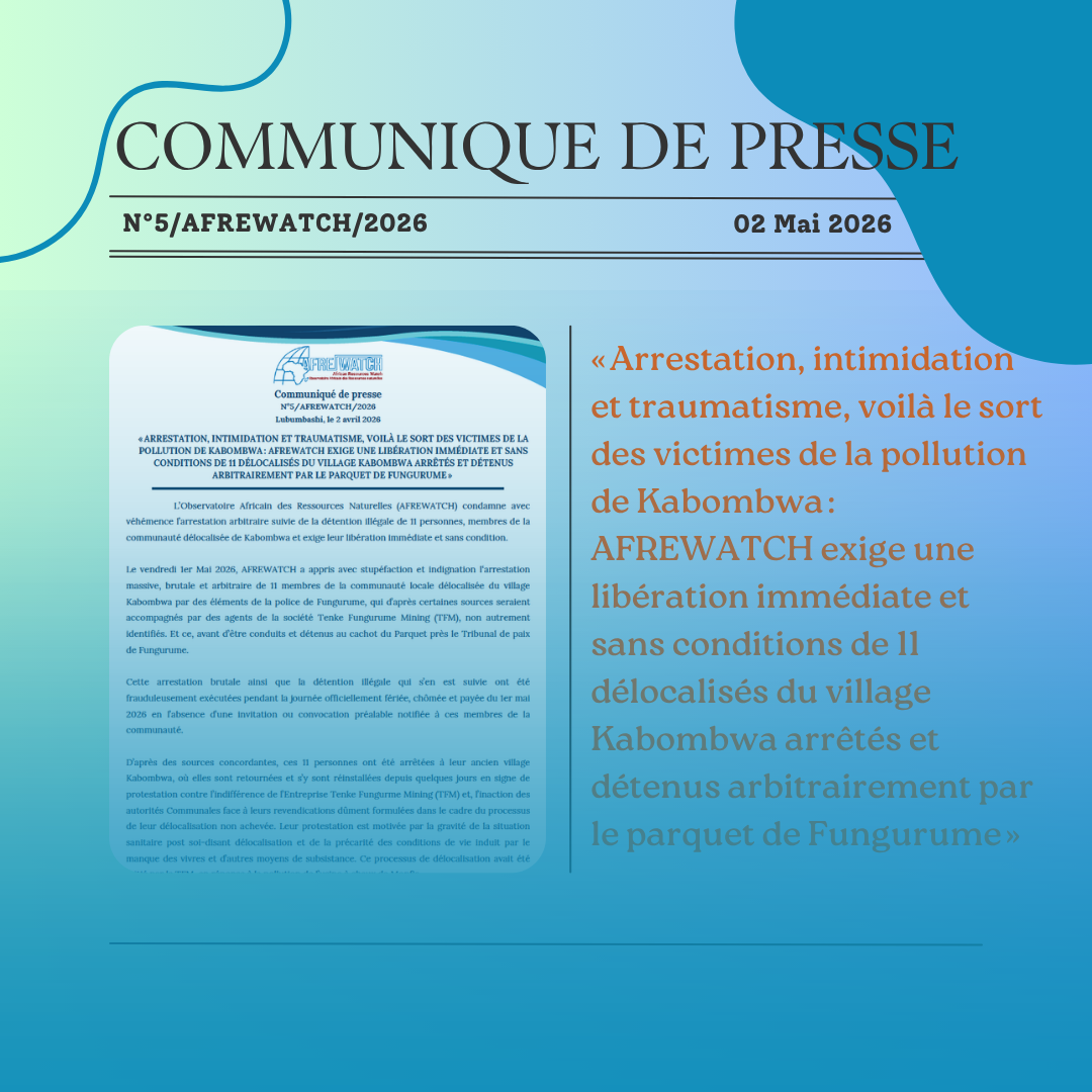 Communiqué de presse N ̊ 5 / 2026