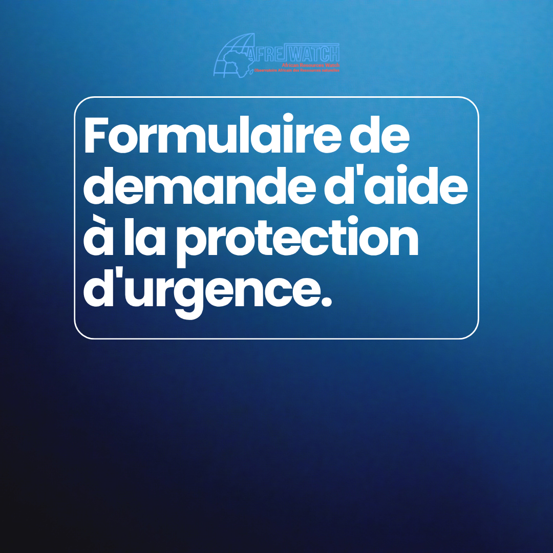 Formulaire de demande d’aide à la protection d’urgence
