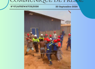 Communiqué de Presse N7 : Violences à CMOC-KFM  AFREWATCH appelle à la protection des travailleurs et au respect des droits humains.