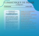 Communiqué De Presse Conjoint N°003/10/2026